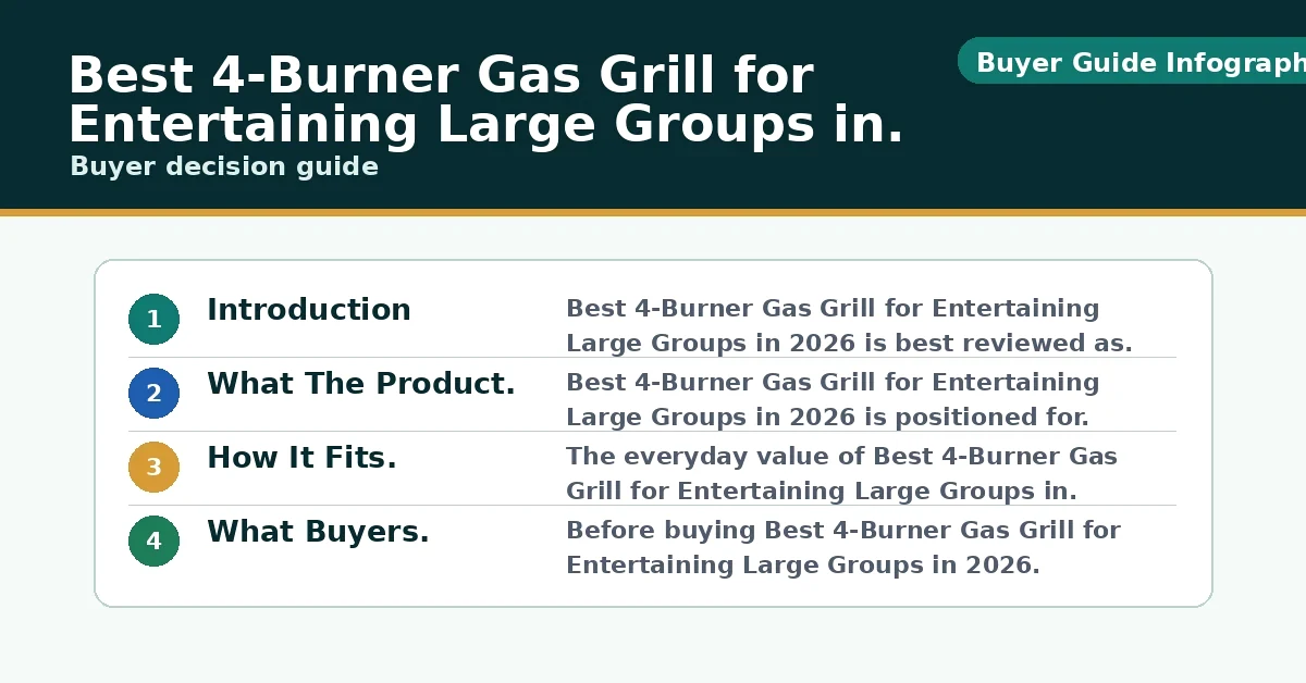 best 4 burner gas grill - Best 4-Burner Gas Grill for Entertaining Large Groups in 2026 performance and ownership infographic