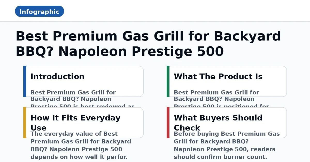 Best Premium Gas Grill for Backyard BBQ? Napoleon Prestige 500 performance and ownership infographic